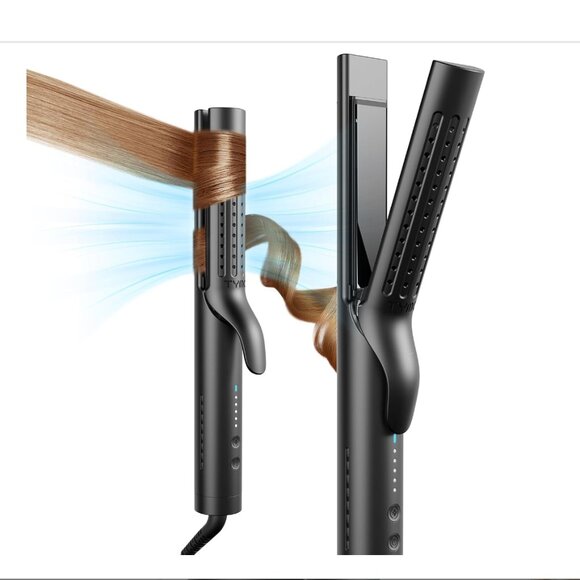 TYMO Airflow Styler 2.0 Curling Iron - Flat Iron Hair Straightener and Curler 2 - Picture 1 of 9